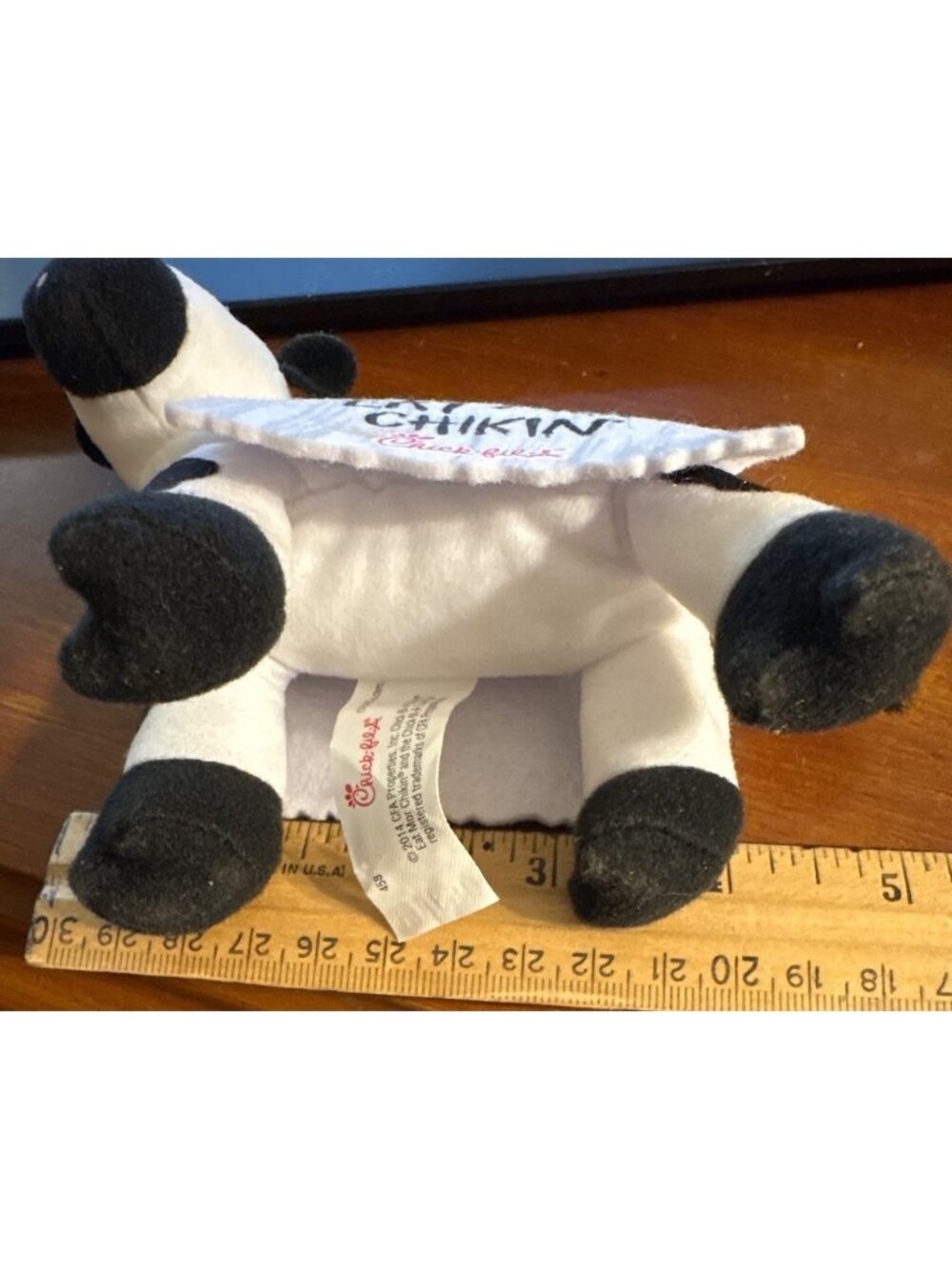 Chick-Fil-A Mini Cow Plush Eat Mor Chikin 4" Promo Restaurant Stuffed Plush 2020 - Picture 6 of 12